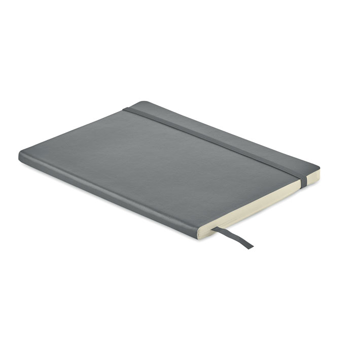 Carnet A5 promotionnel couverture recyclée BRETA gris pierre